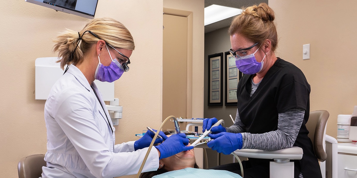 Doctor Working on Patient 